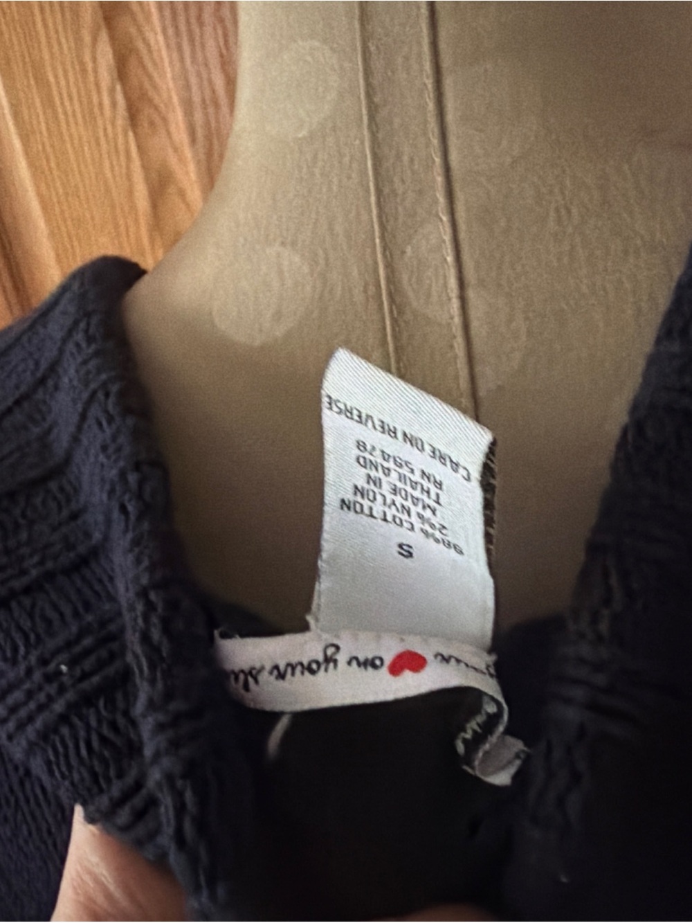 Women’s Navy Knit Wrap Sweater with Belt - Picture 4 of 4